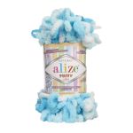 Пряжа Alize (Ализе) Puffy Color / уп.5 мот. по 100 г, 9м, 5924 секционный A