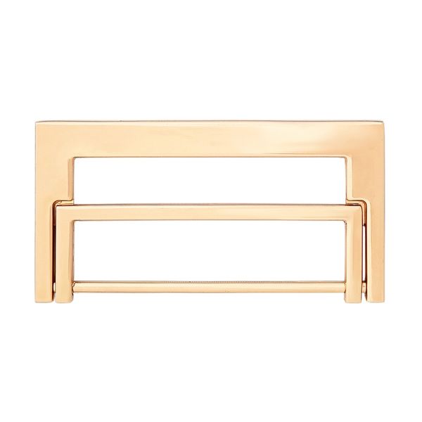 Пряжка прямоугольная 50 мм, металл (Gold Золото), МТ_1871, 6 шт