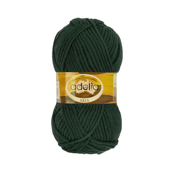Пряжа Adelia Aria / уп.5 мот. по 100г, 100м, 14 т.зеленый