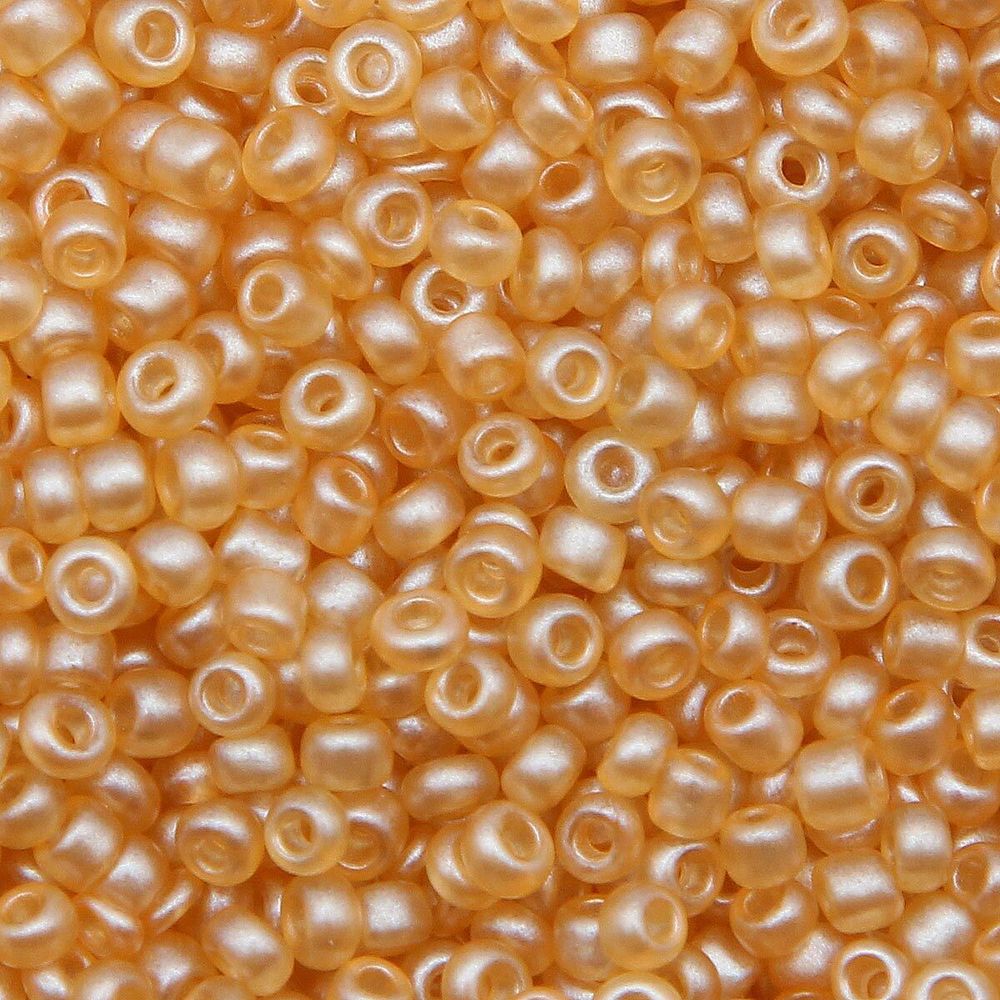 Бисер Astra&Craft 11/0 (2.1 мм), 500 г, цв. M902 св. золотой/прозрачный, матовый