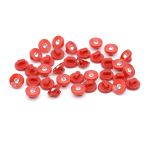 Пуговицы на ножке 16L (10мм), пластик (red (красный)), 36 шт, PS24