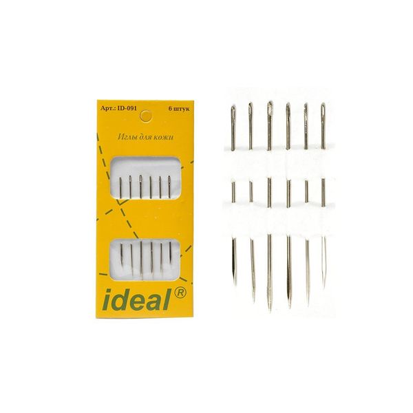 Иглы ручные для кожи уп.6 игл
