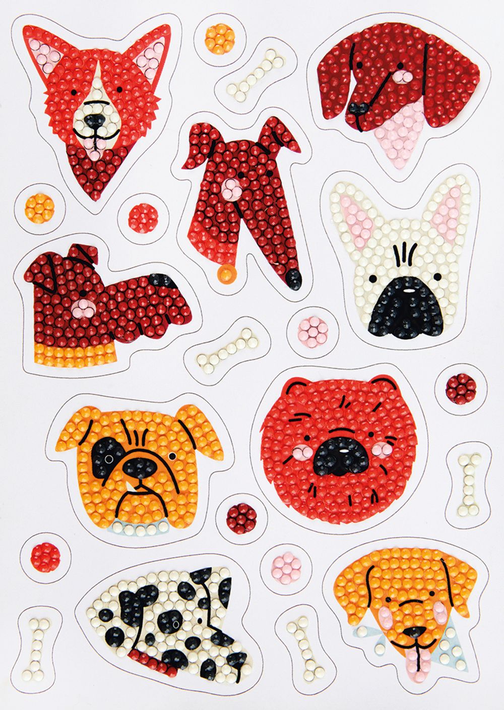 Кристальная (алмазная) мозаика Фрея ALVN-149, наклейки, Любимые мордашки, 14х19.5 см