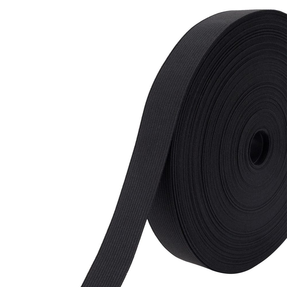 Резинка вязаная 25.0 мм / 25 метров, ТВ-25, черный