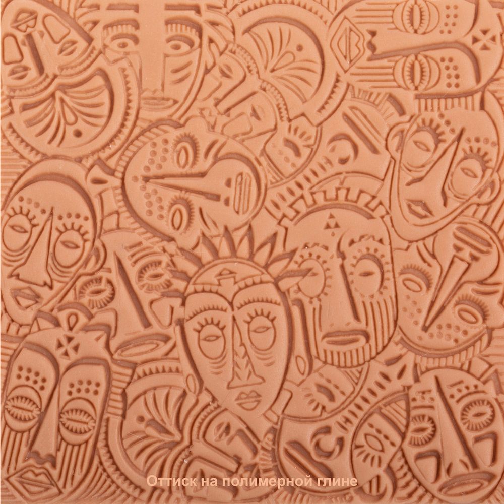 Текстурный лист Craft&Clay TSN, 23 Африканские маски