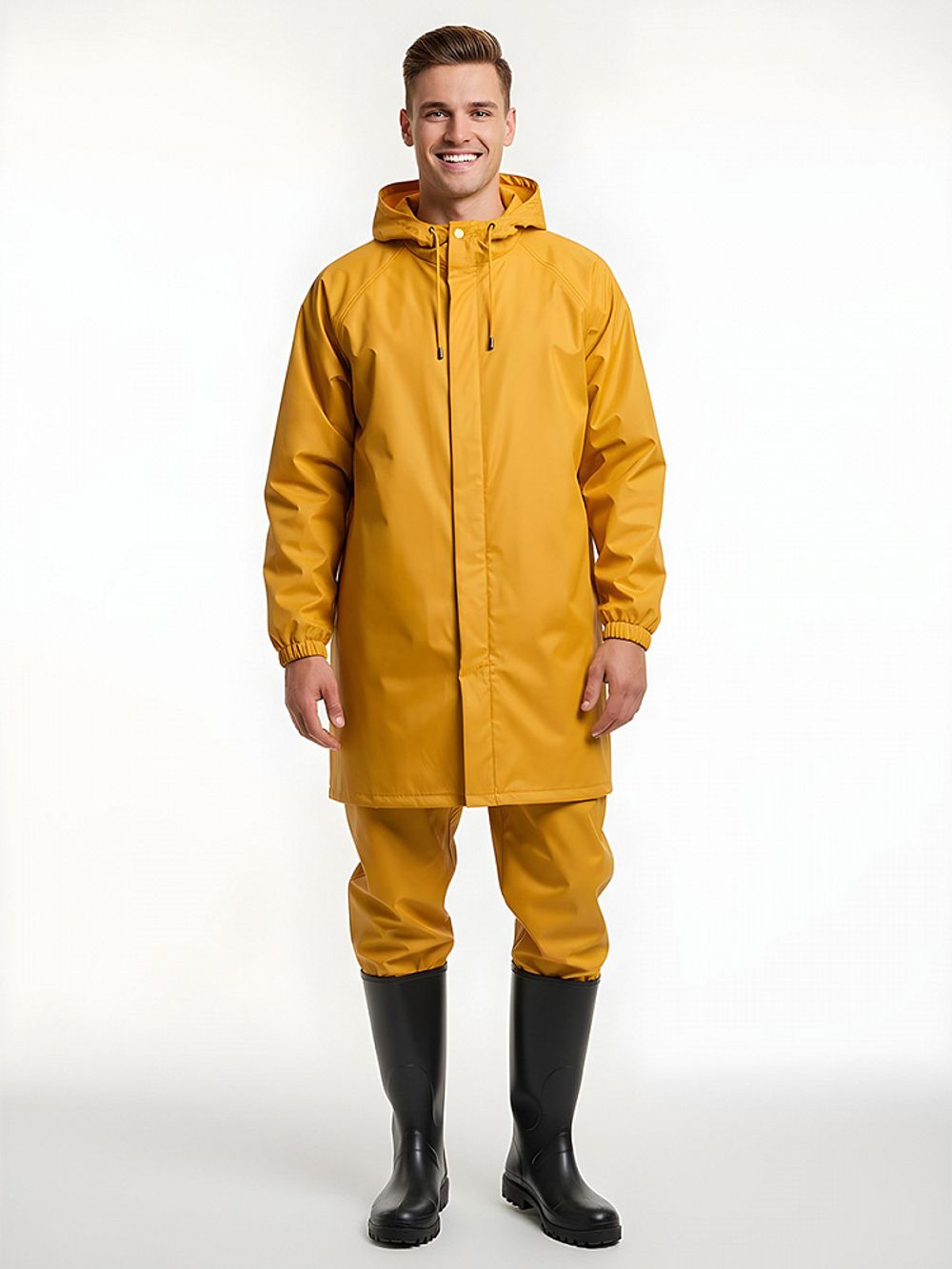 Оксфорд 200D PU1000 78 г/м², 150 см / 5 метров, ОКС.TBY200D.S506.5, S506 желтый