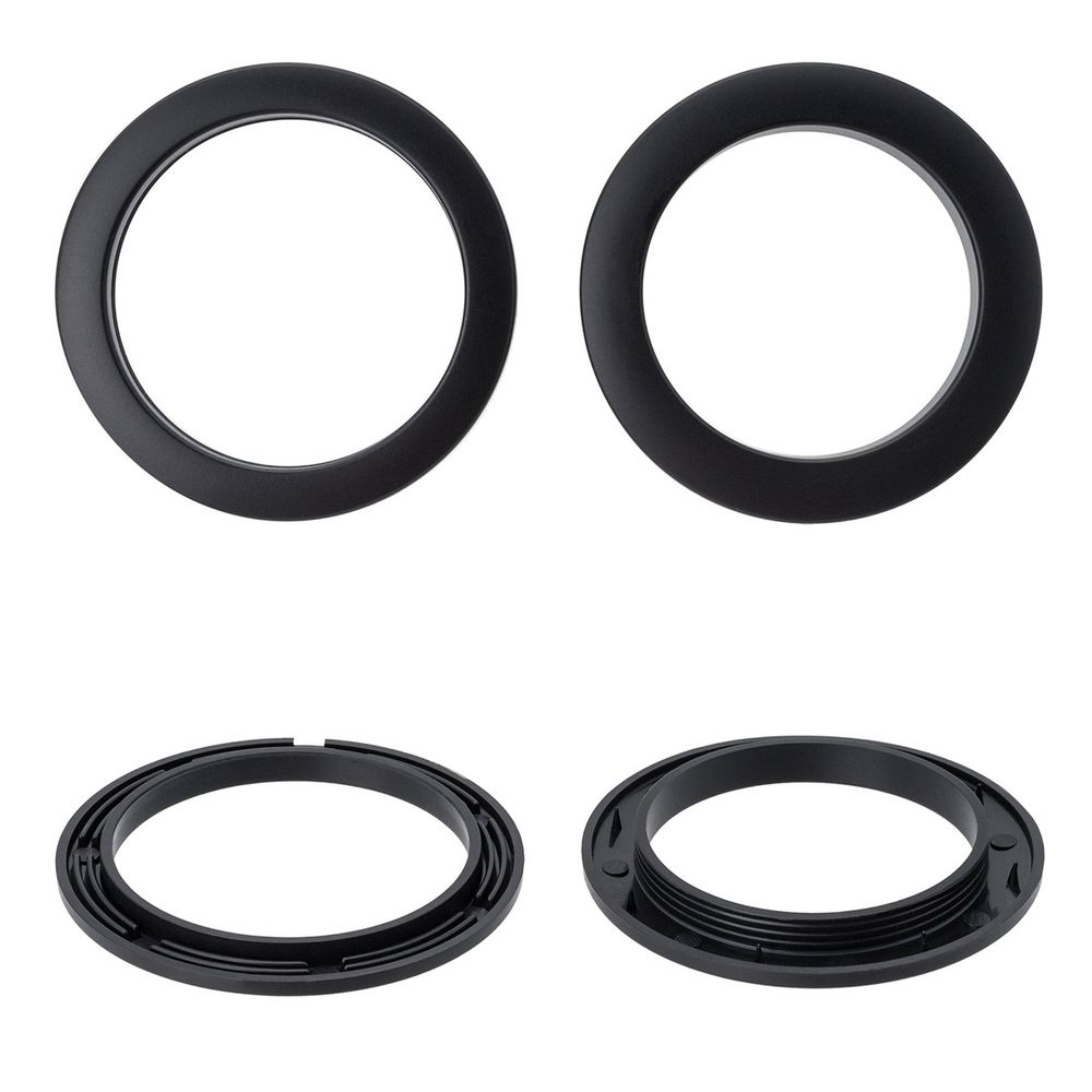 Люверс шторный ⌀ 50мм с многоур. замком пластик, 70 черный-матовый, 10 шт