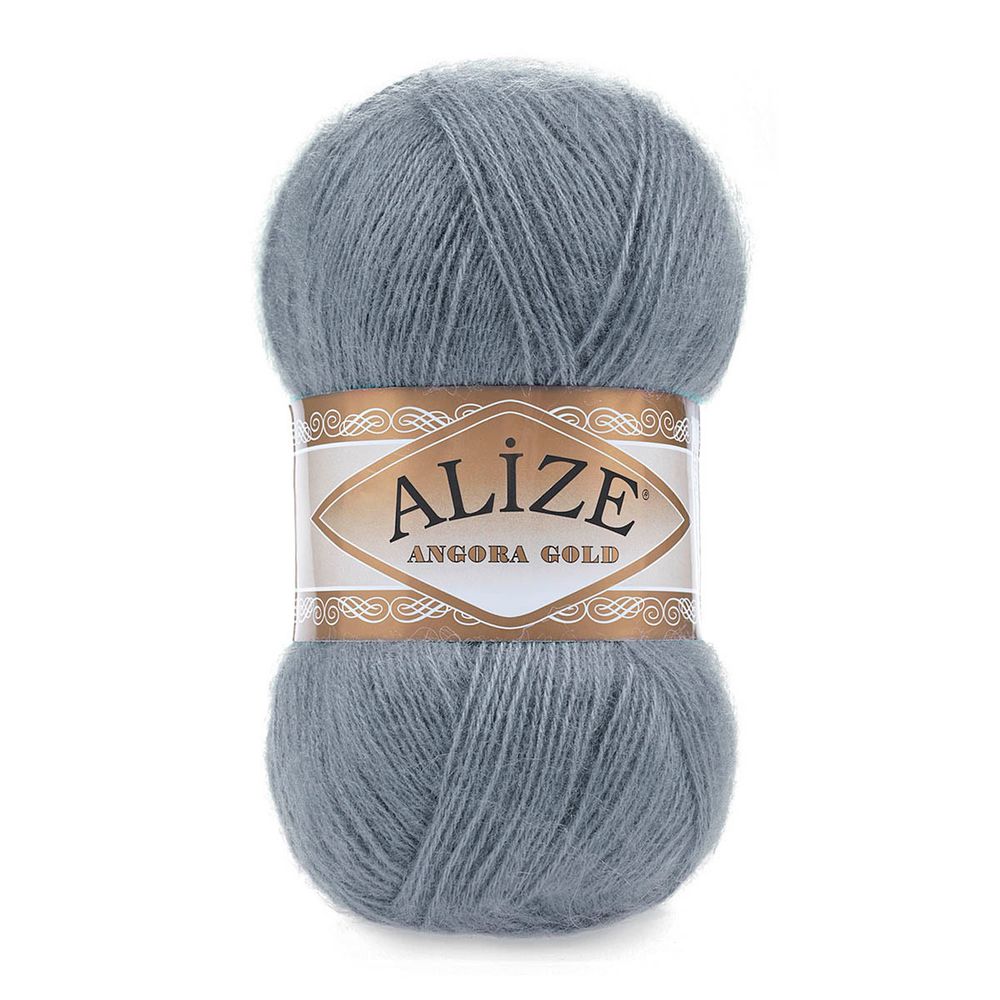 Пряжа Alize (Ализе) Angora Gold / уп.5 мот. по 100 г, 550м, 087 серый A