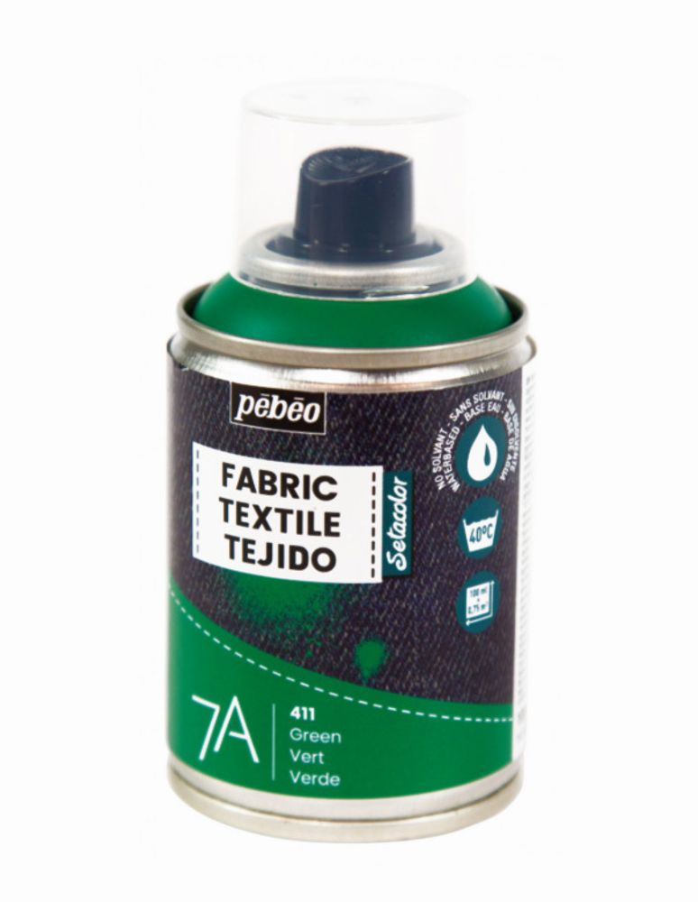 Краска для текстиля аэрозольная 7А Spray 100 мл, 805411 зеленый, Pebeo