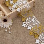 Кружево на сетке 80 мм, 3 метра (±4 см), 02