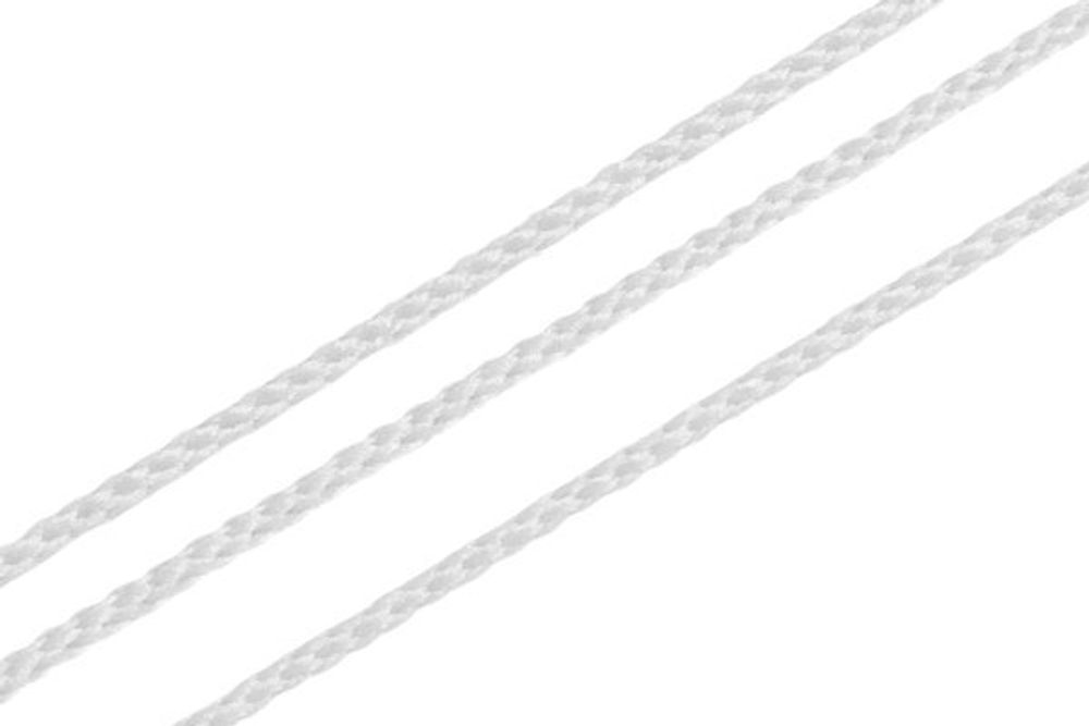 Шнур для мокасин 1.5 мм / 100 метров, белый