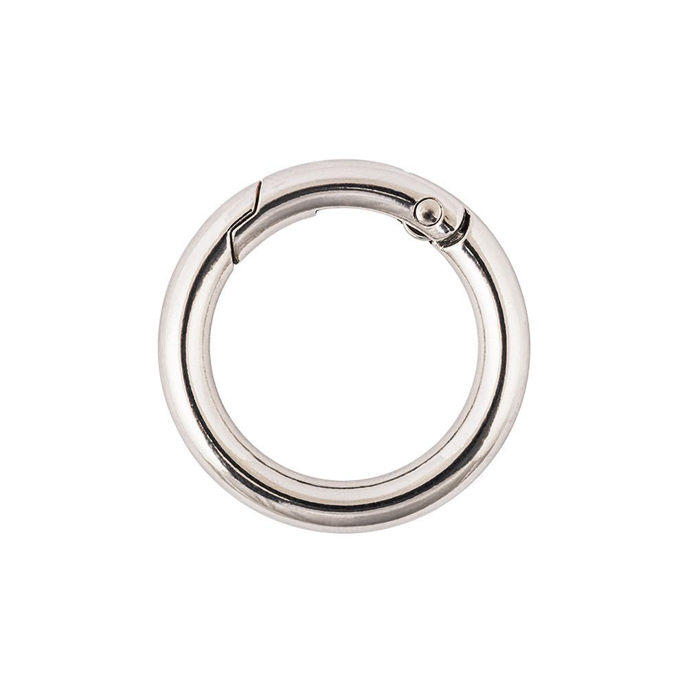 Карабин кольцо ⌀25 мм, 10 шт, 01 никель, Gamma GH-225