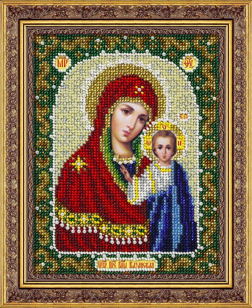 Паутинка, Пресвятая Богородица Казанская 14х18 см