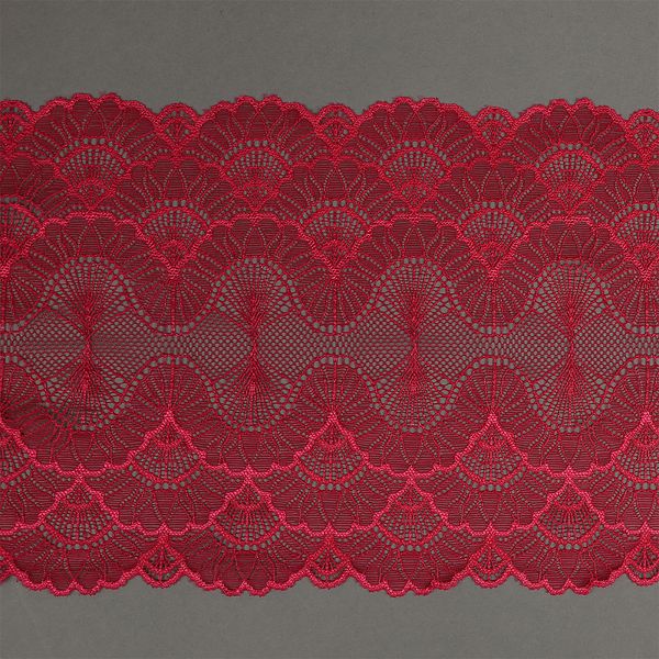 Кружево бельевое эластичное 195 мм / 3 м, 8034 цв.S261 лесная ягода, Kruzhevo