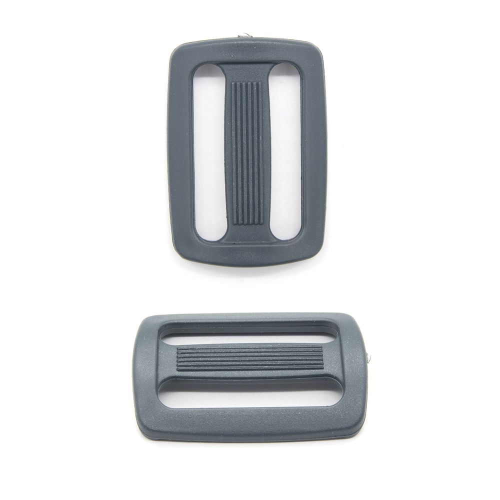 Пряжка, ПА, цветная, 30 мм (с156 т.серый), 50 шт