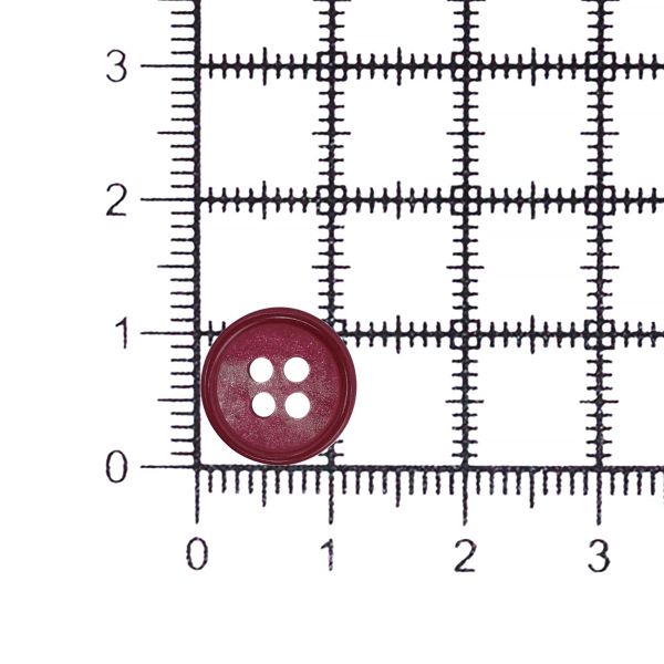 Пуговицы 4 прокола 18L (11мм), пластик (col.10 бордовый), CB_M-57, 72 шт