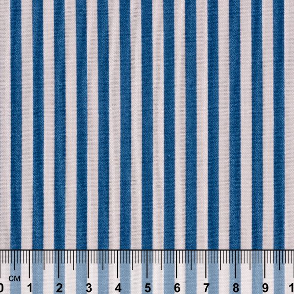 Ткань для пэчворка Peppy Бабушкин сундучок, отрез 50х55 см, 140 г/м², БС-34 полоска я.синий, Peppy