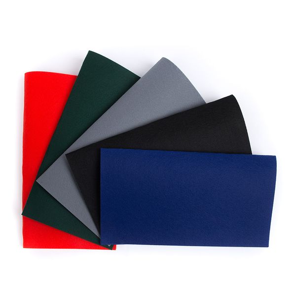 Фетр листовой жесткий 1.2 мм, 27х30 см, 5 шт, ассорти 3, Gamma FKS12-27/30