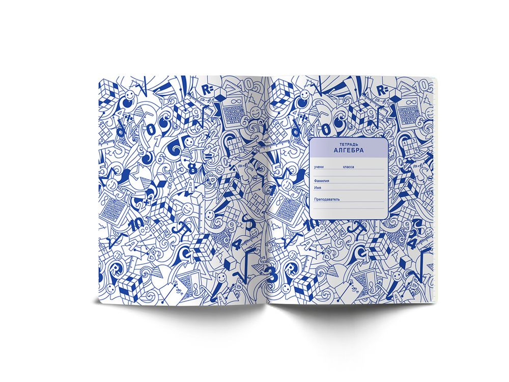 Тетрадь со справочным материалом Скучно не будет!, выборочный лак, A5+ 48 л. на скобе 65 г/м², белизна 100%, 10 шт, клетка, 000534 Алгебра, Светоч 48ТПСКс5_4_2_1