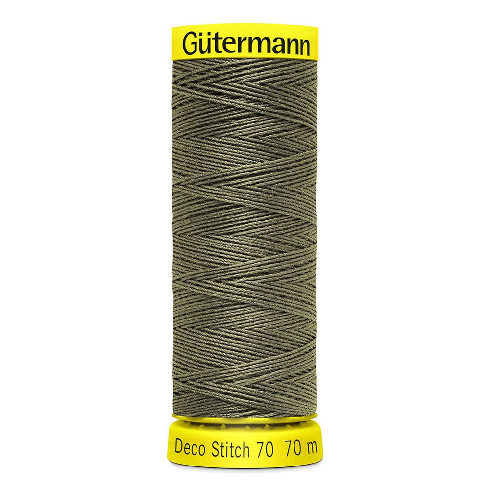 Нитки отделочные Gutermann Deco Stitch 70, 70м, 824 зеленый камуфляж, 5 катушек