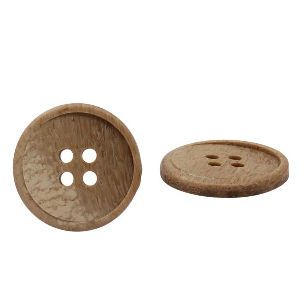 Пуговицы 4 прокола мужская костюмные 391387/4 32 (3904 св.коричневый), 50 шт