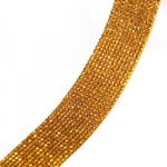 Лента со стразами клеевая TBY.0267 26мм цв.золото уп.1м