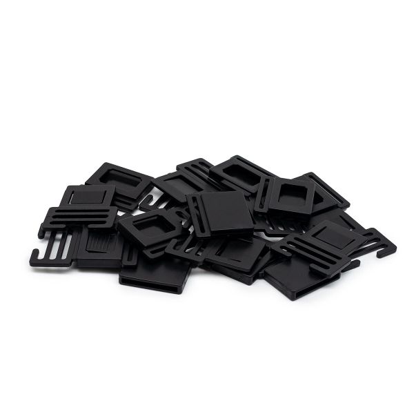 Фастекс (пряжка трезубец) пластик 40 мм, 10 шт, черный, 517180