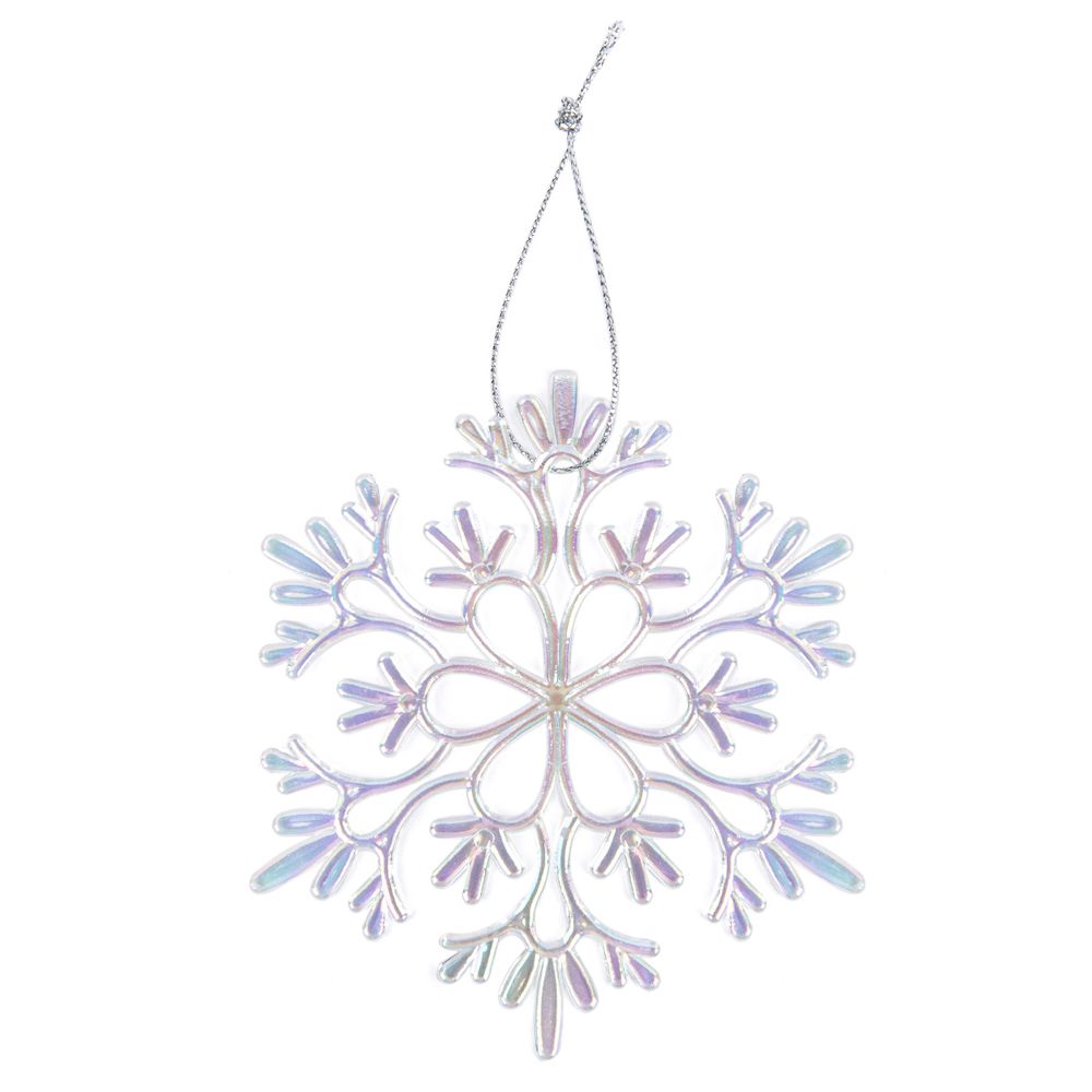 Елочная игрушка 9.5 см, 5 шт, №01 снежинка, Snoweekon SNW-D192 Елочная игрушка 9.5 см, 5 шт, №01 снежинка, Snoweekon SNW-D192