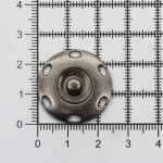 Кнопка пришивная металл ⌀25.0 мм, (т.никель), 4 шт, КПР2