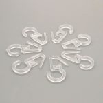 Крючки шторные для карниза 34 мм, прозр, 100 шт