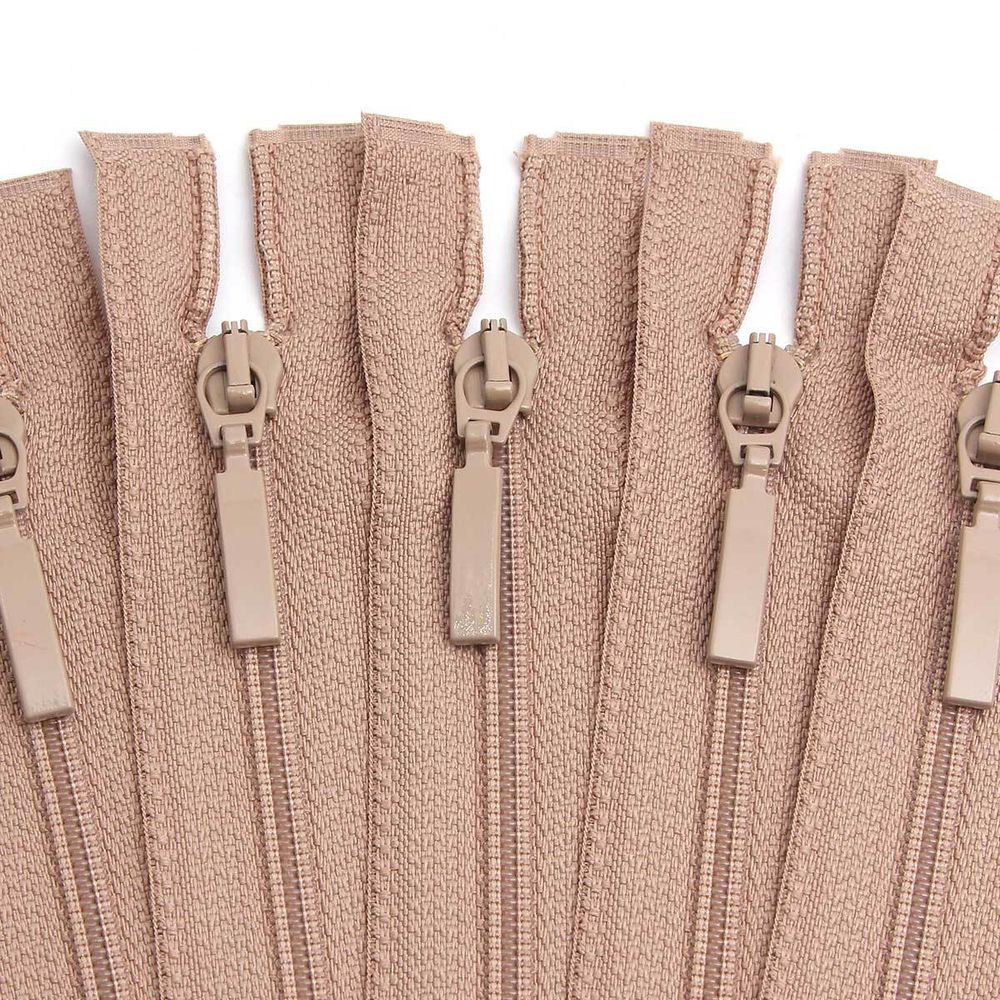 Молния спираль (витая) Arta Т5 (5 мм) 1 зам., разъем., 80 см, цв. 128 бежевый, уп.5 шт