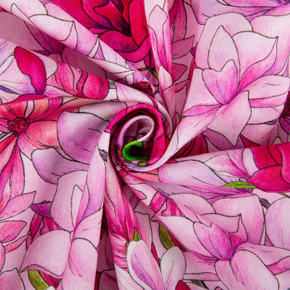 Ткань для пэчворка Peppy Прекрасные магнолии 50х55 см, 140±5 г/м², ПМ-22