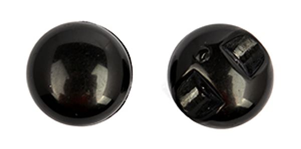 Пуговицы на ножке пластик A1004 цв.002 черный 20L-12,5мм, 40 шт