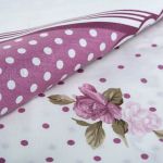 Ранфорс Розовые мечты 130 г/м², шир.240 см, в нарезке, цв. брусника, 10 метров /TOS/