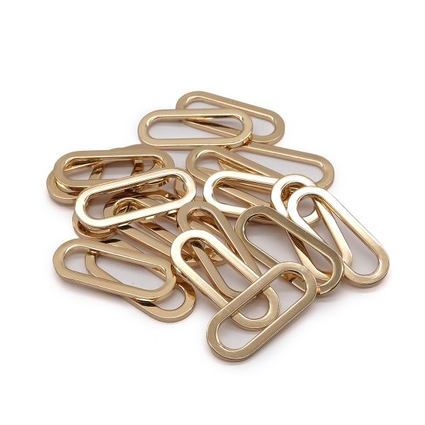 Рамка овальная металл 30 мм (золото), ГНУ13818, 20 шт