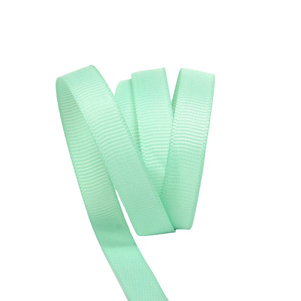 Лента репсовая (в рубчик) 10.0 мм, F199 мятный, уп. 27,4м