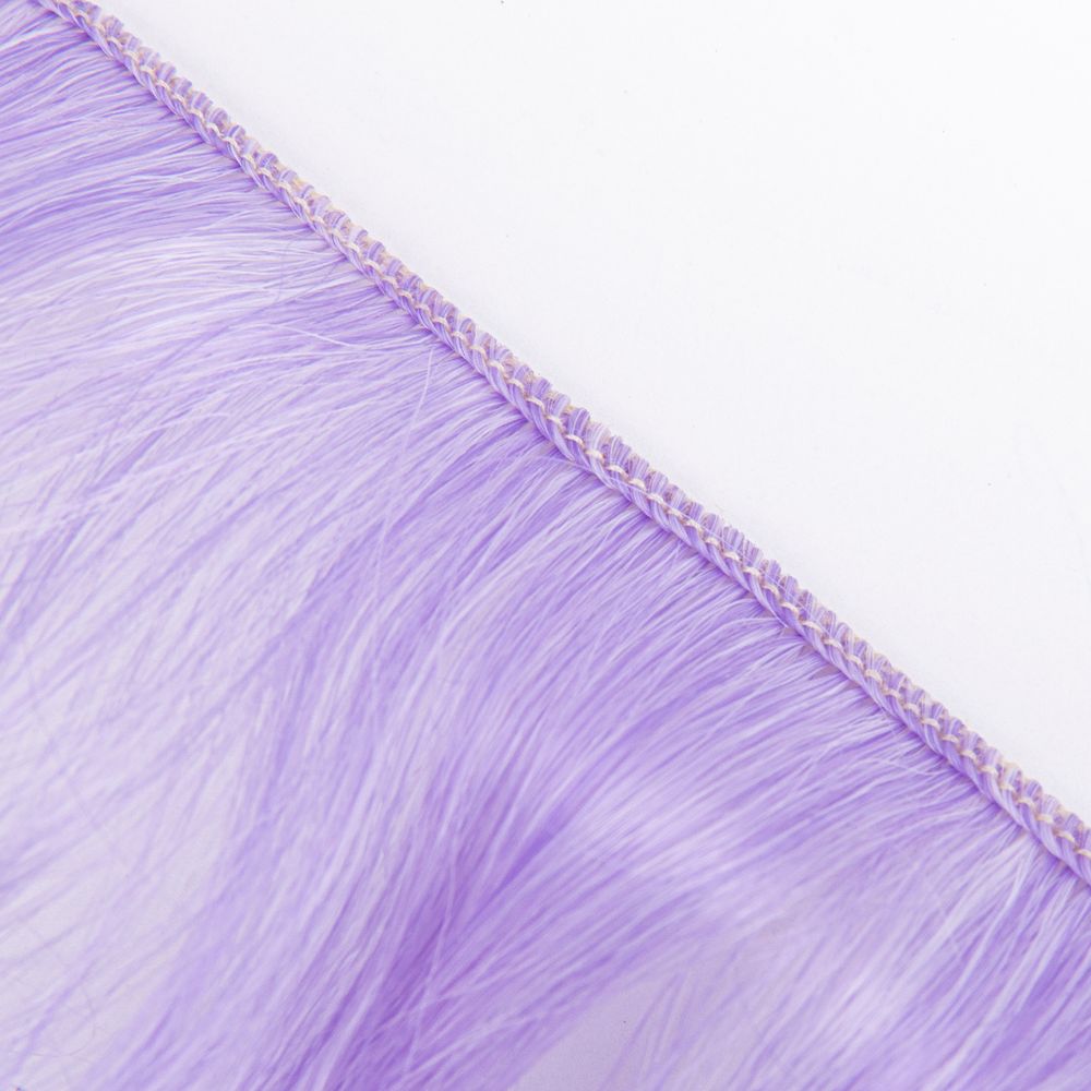 Трессы для кукол 15 см, 100 см, 38 г, 36 лавандовый, белый, HobbyBe HAR-5