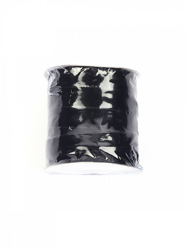 Лента бархатная (тесьма) 20.0 мм / 22.86±1 метров, арт.20VR03 нейлон цв.черный