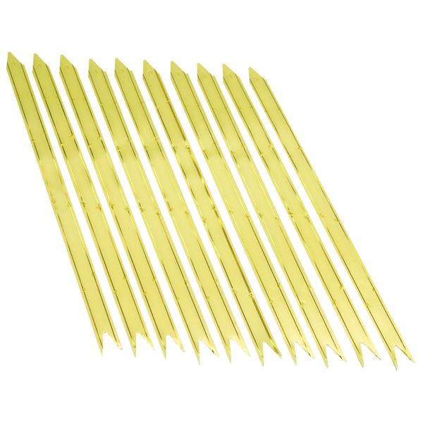 Бант бабочка 1,7х34см, 10 шт в упак, желтый золотая полоса, 10 шт