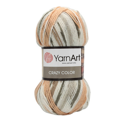 Пряжа YarnArt (ЯрнАрт) Crazy color / уп.5 мот. по 100 г, 260м, 145 секционный