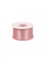 Лента атласная 1-сторонняя 38.0 мм / 22.5±1 метра, 3058 св.гр.розовый, Magic4Hobby