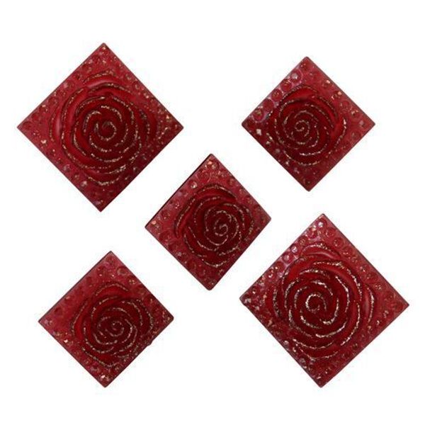 Пуговицы на ножке Розочки 9PPC7329 20мм,16мм, 5 шт