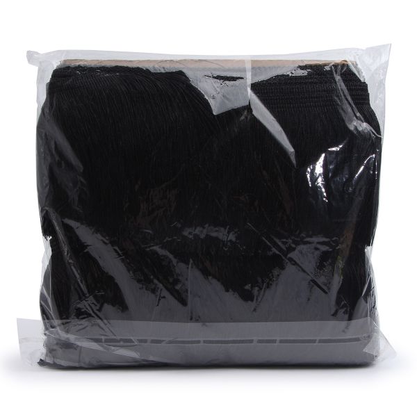 Бахрома отделочная широкая 120.0 мм / 25 метров, 580 черный