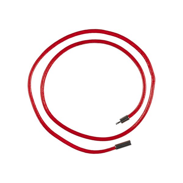 Шнур кожаный с замком 2.5 мм, 10 шт по 45 см, 04 красный, Zlatka LCC-01