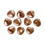 Бусины стекло под жемчуг 11х9.5 мм, фигурная, 10 шт, под бронзу (bronze), Preciosa 131-50-021