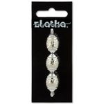 Бусины акрил 20х13 мм, 3 шт, №04 голубой, Zlatka BLM-03