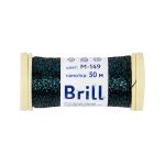 Мулине Gamma металлик M 5 мотков по 50 метров, M-149 черный/т.бирюзовый, Gamma BRILL