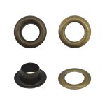 Люверсы металл ⌀_5.0 мм (внутр.), латунь, 100 шт, BIG