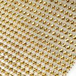 Лента с имитацией страз 120 мм / 9.14 метров, TBYS12 цв.золото