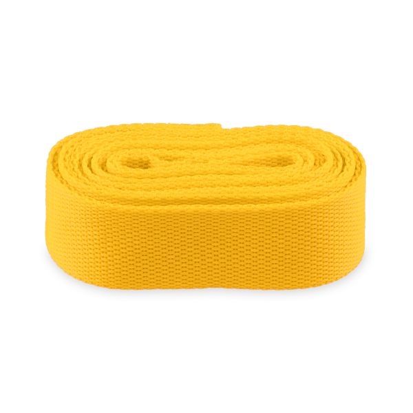 Стропа (ременная лента) 30 мм / 5х2.5 метра, толщ. 1.17 мм, [15.7 г/пог.м], 100% п/п, желтый, Gamma ЭФ17с2